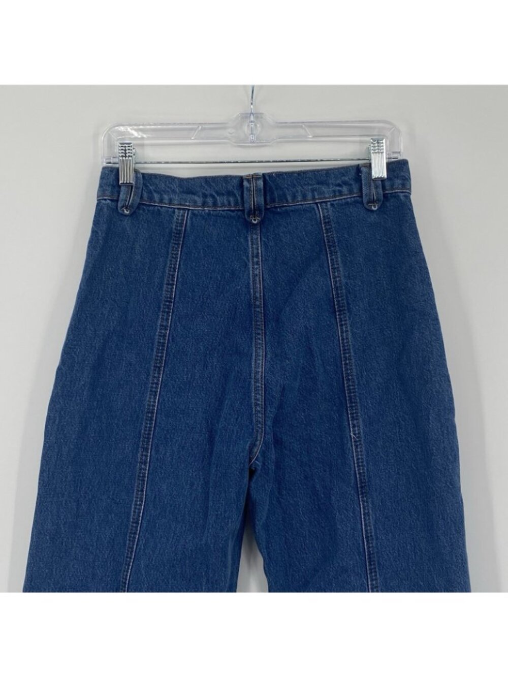 Reformation Size 28 Leah Seamed High Rise Wide Leg Jeans Organic Cotton - Picture 13 of 13